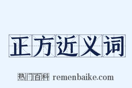 正方近义词是什么意思的图片